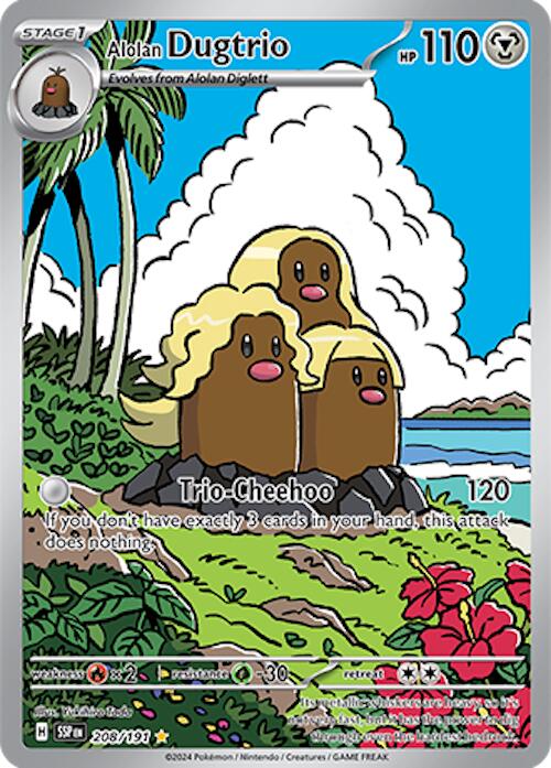 Alolan Dugtrio (208 191) [Scarlet & Violet: Surging Sparks] on Sale