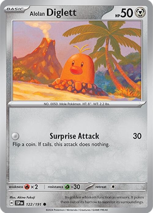 Alolan Diglett (122 191) [Scarlet & Violet: Surging Sparks] Hot on Sale