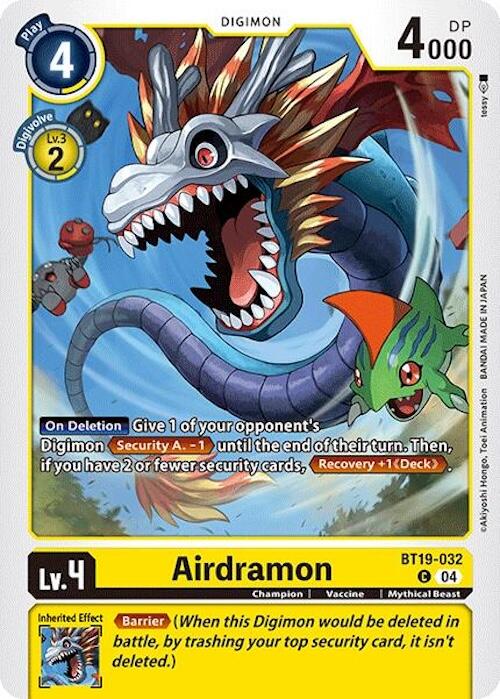 Airdramon [BT19-032] [Release Special Booster 2.0] For Discount