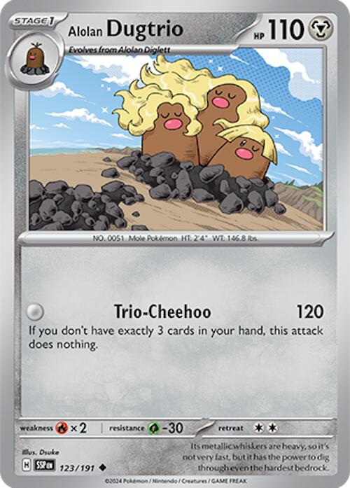 Alolan Dugtrio (123 191) [Scarlet & Violet: Surging Sparks] For Cheap