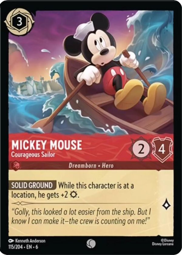 Mickey Mouse - Courageous Sailor (115 204) [Azurite Sea] For Sale