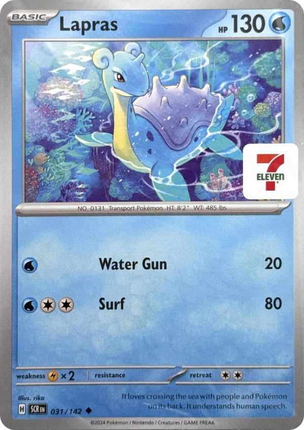 Lapras (031 142) (7-Eleven Promo) [Miscellaneous Cards] For Sale