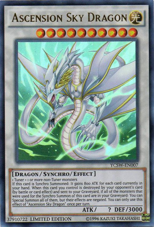 Ascension Sky Dragon [YCSW-EN007] Ultra Rare Hot on Sale