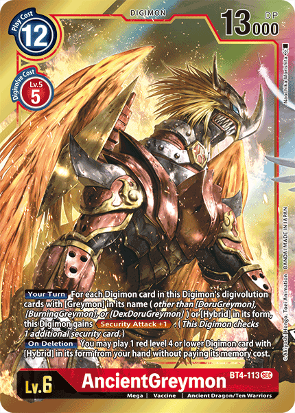 AncientGreymon [BT4-113] (Alternate Art) [Great Legend] For Cheap